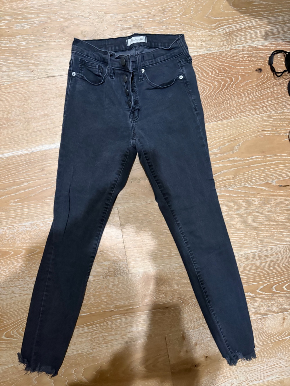 Madewell Black High-Rise Skinny Jeans